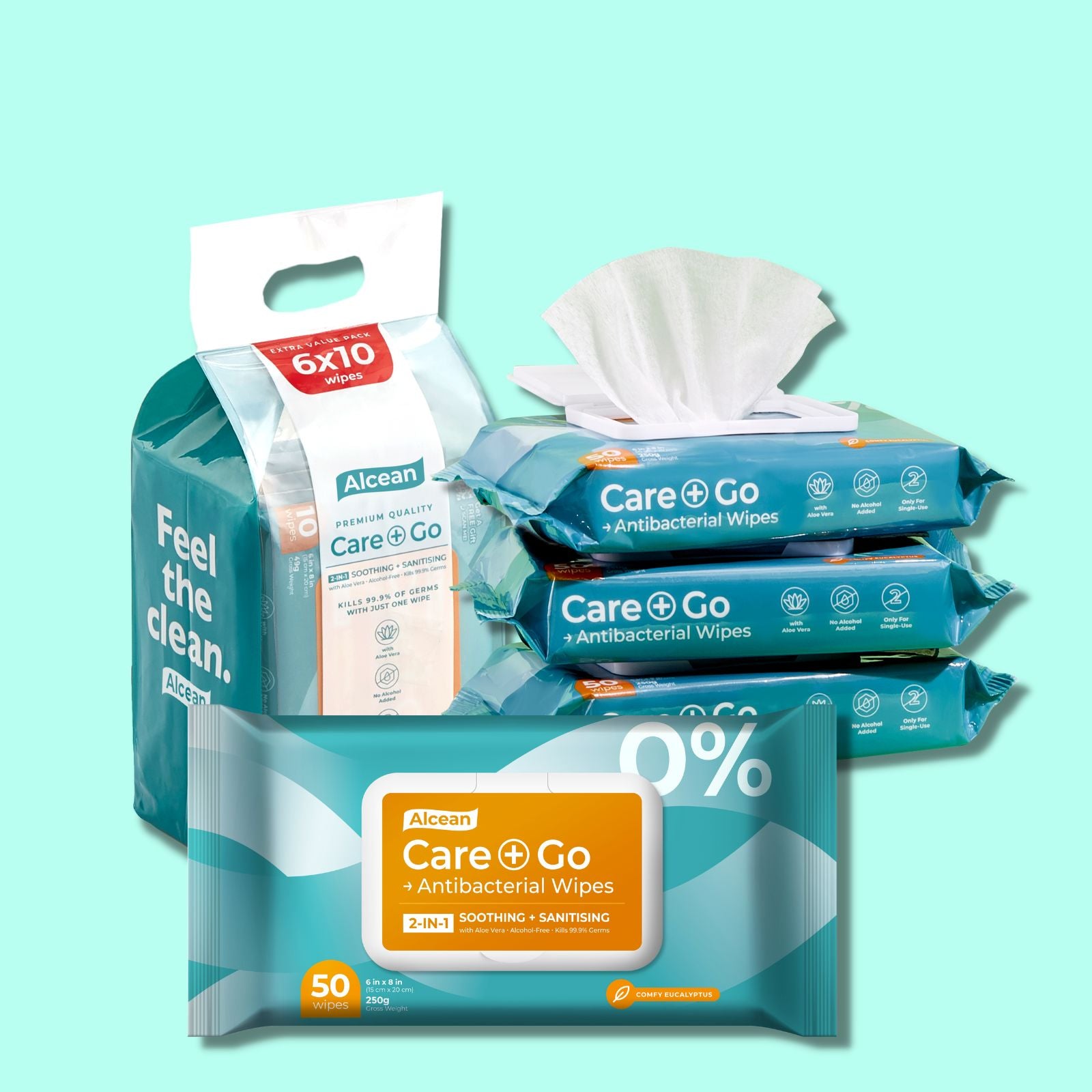 0% Antibacterial Classic Wipes – Alcean Pte Ltd