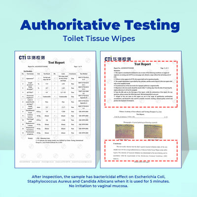 Toilet Tissue Wipes - 40 Wipes (Bundle of 3)