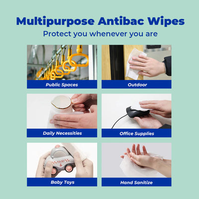 50 Wipes (Bundle of 3) - Antibacterial Classic Wipes